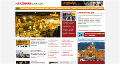 Desktop Screenshot of haridwarlive.com